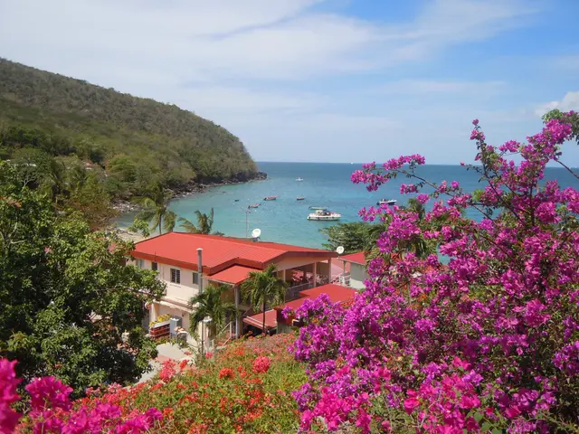 Fishing boats on the beach at Anse Dufour